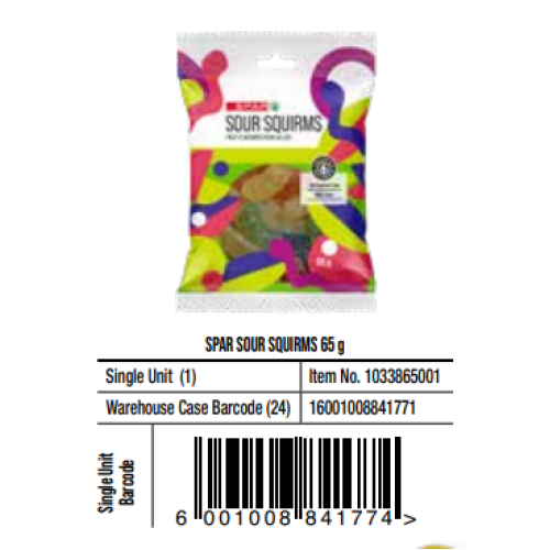 SPAR SOUR SQUIRMS 65Gx24 (RF)